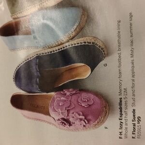 NEW IN BOX TALBOTS IZZY FLOWER ESPADRILLES 9M